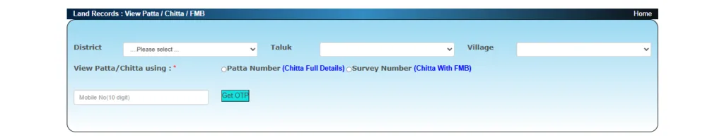 View Patta, Chitta, and FMB Sketch Online – Tamil Nadu Land Records