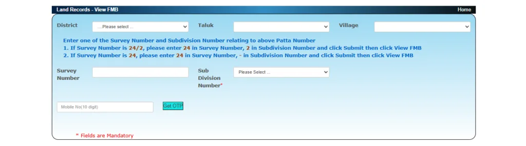 View FMB Sketch Online – Tamil Nadu Land Records Portal