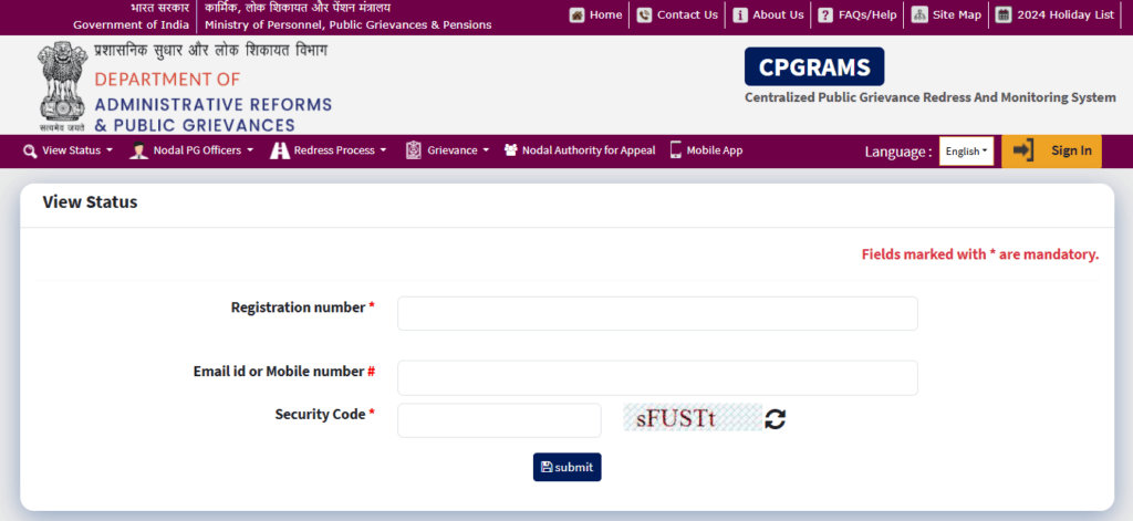 How to Check CPGRAMS Complaint Status Online – Quick & Easy Steps