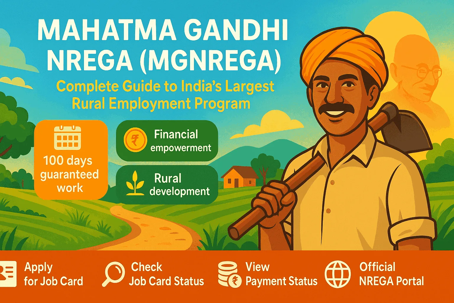 Mahatma Gandhi NREGA (MGNREGA) 2025 β Complete Guide to Indiaβs Largest Rural Employment Program