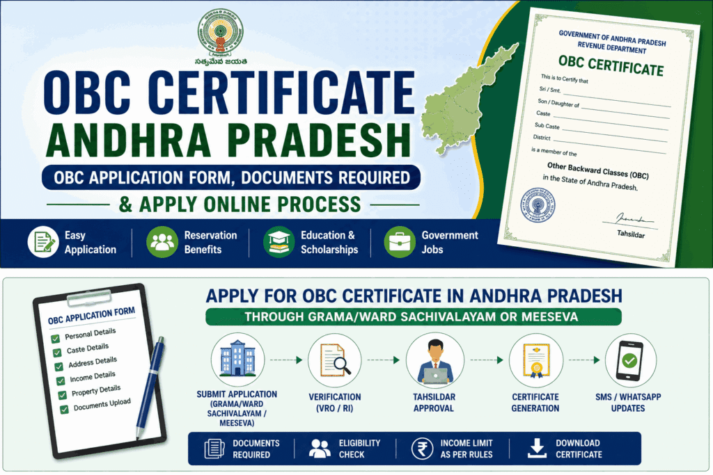 OBC Certificate and OBC Application Form