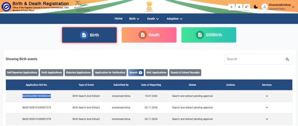 The Unique Reference Number (URN) is a unique identification number generated after your payment is successful
